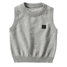 INS Hot Selling Men And Women Baby Fashion Child Waistcoat Children Yarn Vest Dehaired Angora Bud Core Yarn Sweater Knit Western