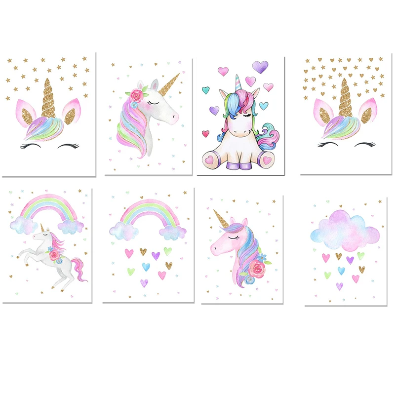 

5d Diy Diamond Painting Unicorn Diamond Embroidery Cartoon Unicorn Diamond Painting Cartoon Animal Baby Girl Room Decor Hot Sale