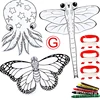 For Kids Making Kite Bulk Decorating Coloring Kite Party Pack DIY Blank Animal Painting Kite Includes handle and line 6