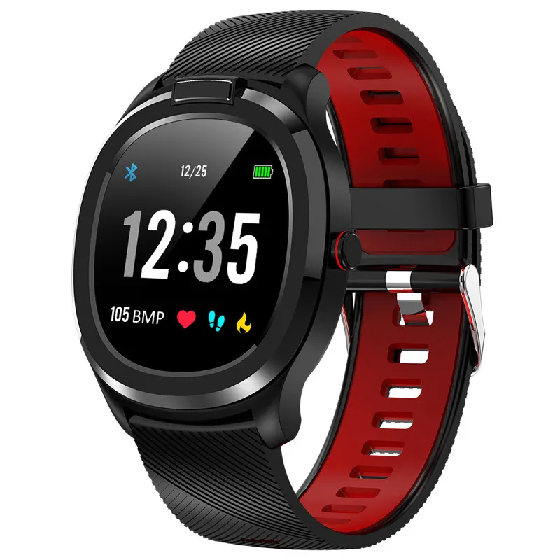 

T01 Fitness Smart Watch Men Women IP68 Waterproof Wristband Heart Rate ECG Monitor Smartwatch Weather Body Temperature Shown