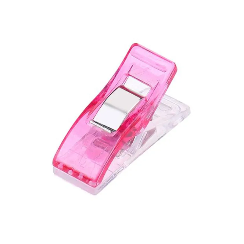Sewing Accessories Sewing Clips Plastic Clips Garment Clips Plastic Spring Clamps 50 PCS Clear Sewing Craft Quilt Binding Plastic Clips Clamps Pack