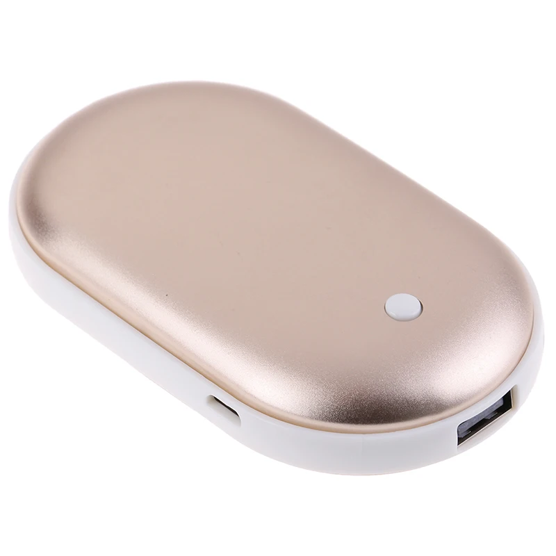luxury gold color 5200 мА/ч 5 в милый USB Перезаряжаемый СВЕТОДИОДНЫЙ Электрический подогреватель для рук и путешествий удобный долговечный Мини карманный нагреватель продукт для домашнего потепления - Цвет: luxury gold color