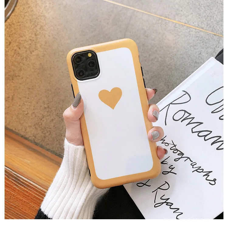 GlamPhone чехол простое любовное сердечко чехол для телефона для iPhone11Pro/Max X XS Max XR Мягкий силиконовый чехол для iPhone11 7 8 6 6s Plus чехол
