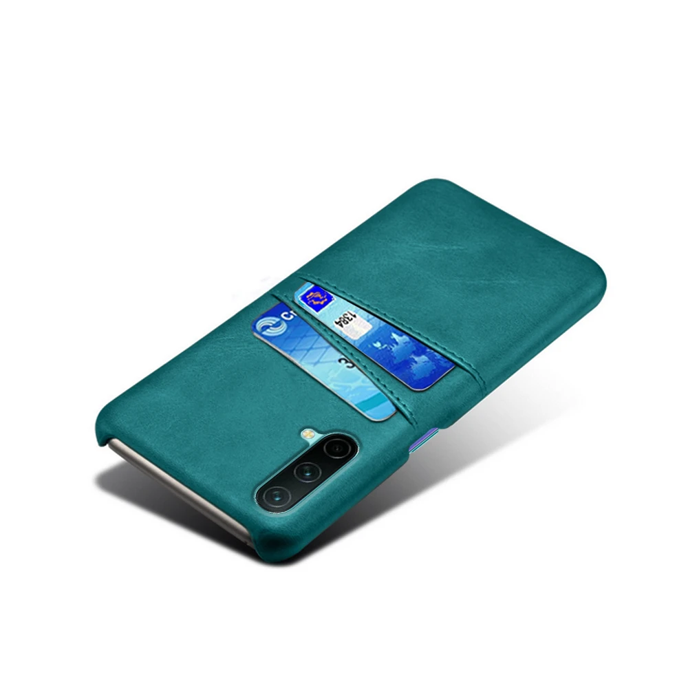 Funda Cartera Para OnePlus Nord - Cuero PU, Ranuras Para Tarjetas, Soporte Magnético, Color Rojo