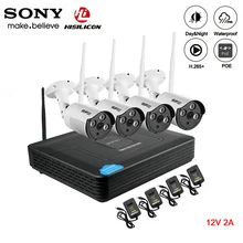 5mp/4mp/3mp/2mp Hi3516C три массив инфракрасный ICsee Водонепроницаемый IP66 H.265+ 25fps 4CH 4 канала Onvif WI-FI Беспроводной IP Камера наборы