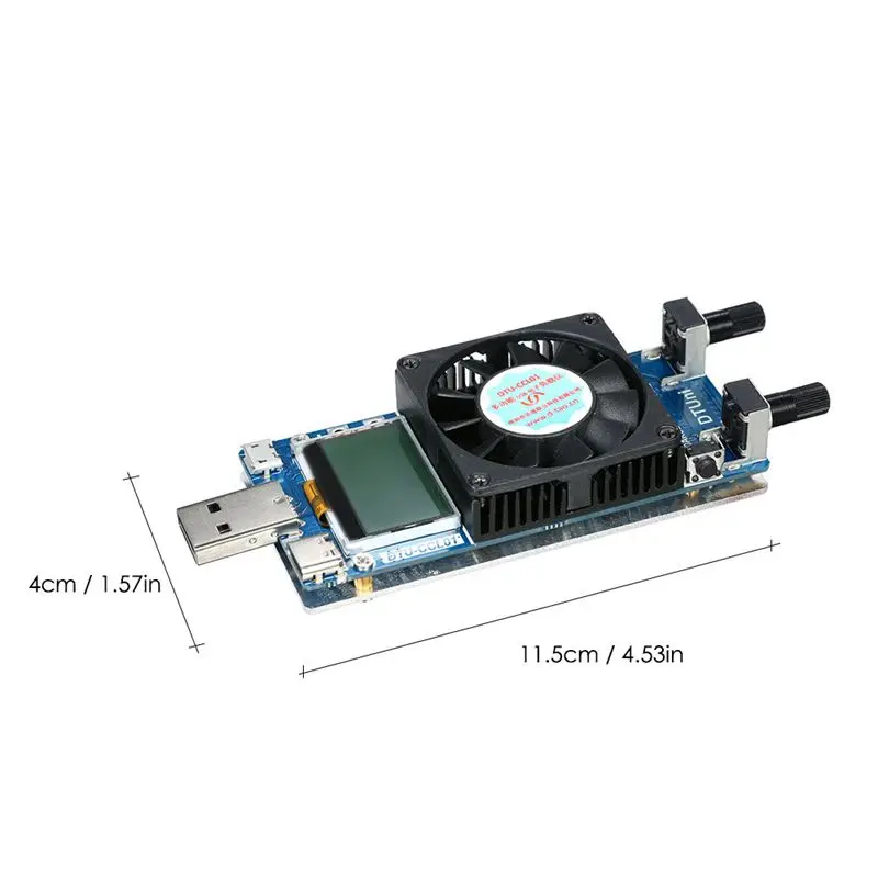 Usb электронный тестер нагрузки сопротивление тока мощность тестер батареи Многофункциональный 0.2A~ 3A 35 Вт ЖК-дисплей Usb электронный тестер нагрузки
