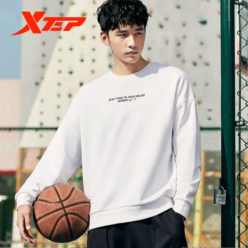 

Xtep Jeremy Lin men sweater autumn and winter new round neck loose trendy pullover 880129050137