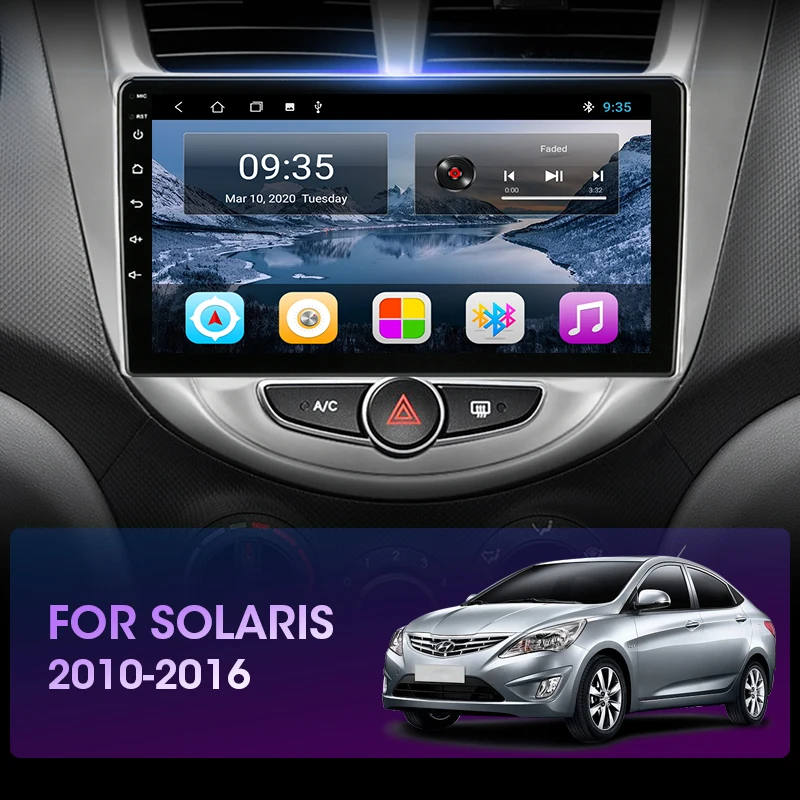 US $105.00 Vtopek 9 4GWiFi DSP IPS 2din Android Car Radio Multimidia Video Player Navigation GPS For Hyundai Solaris 20102016 Head Unit