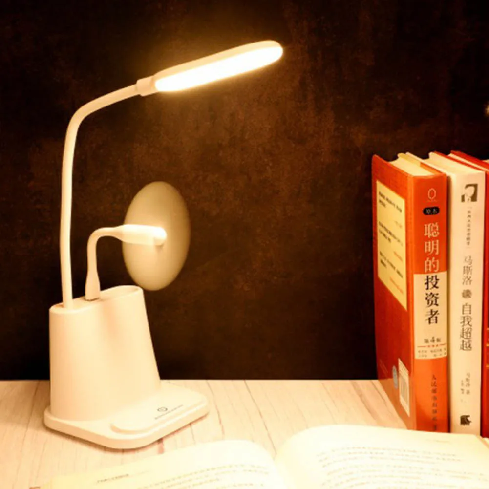 Светодиодный перезаряжаемый светильник с защитой глаз, прожектор, небольшой складной Настольный светильник