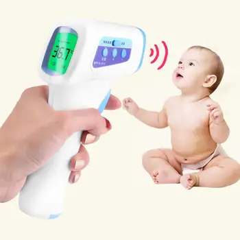 

Electric Thermometer Non-Contact Infrared Digital Temperature Forehead Thermometer Gun Infant Kids Children Adult Thermometers