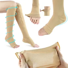 Компрессионные носки с градуированным распределением 20-30 мм женские удобные гольфы 1 пара опора для голени Градуированный компрессионный рукав для ног