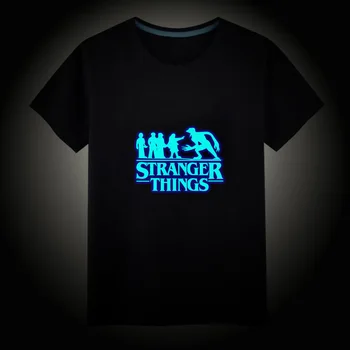 

TV Series Riverdale Stranger Things Luminous Kids T-Shirts Boy Girls Fluorescent Short Sleeves T shirt Baby Cotton Tops Ves