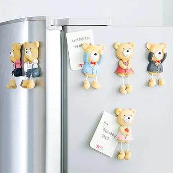 

50pcs Creative 3D Cartoon Animal Fridge Magnets Cute Footsteps Flexible Bear Refrigerator Magnets WB1629
