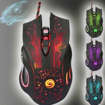 

2 Models Professional Colorful Backlight 3200DPI Optical Wired Gaming Mouse Mice for PC Laptop Computer Gamer Dropshipping