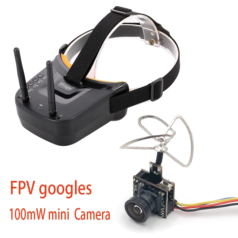 5,8G 40CH FPV очки монитор видео очки гарнитура HD для RC гоночный Дрон с мини 5,8G 25/100mw Видео передатчик камера
