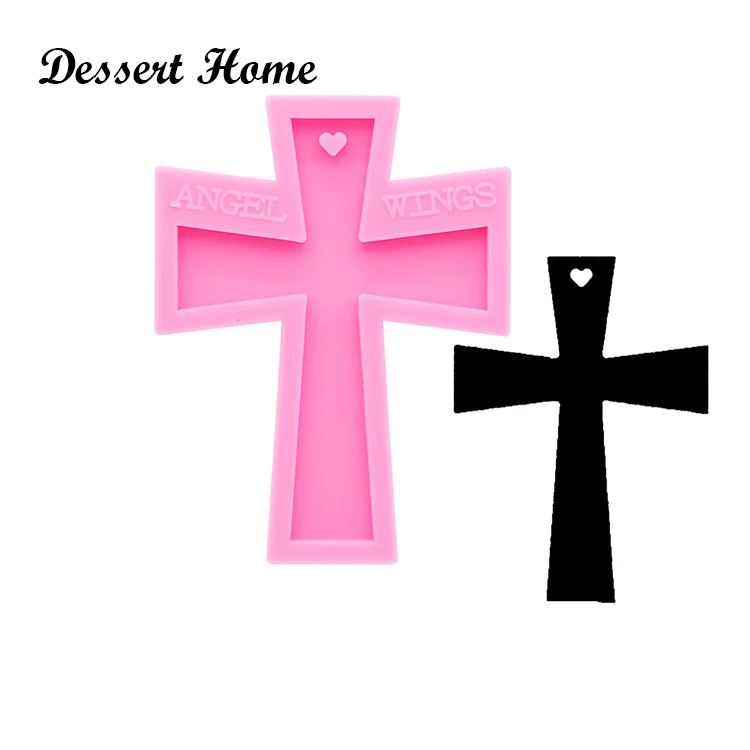 

DY0154 UV Resin Silicone cross Mold Epoxy Resin Molds For DIY Keychain Jewelry Making Tools Shining resin moldes