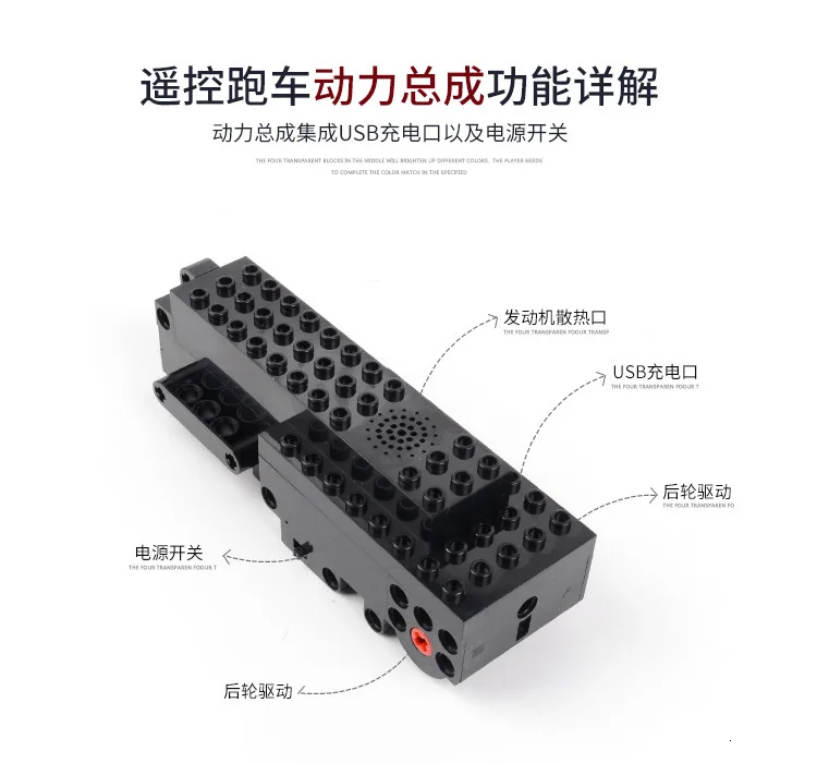 Yu Star Building Block летучая мышь Пульт дистанционного управления War Chariot совместимы с счастливыми взрослыми и детьми игрушки на дистанционном управлении 13020