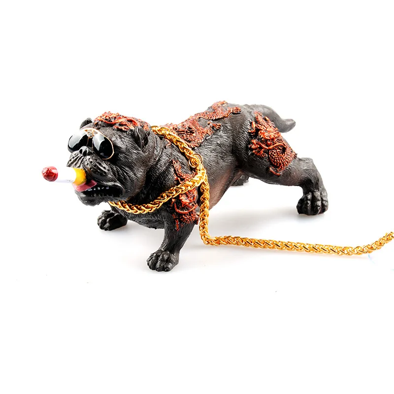 

Car Dog Decoration Creative Personality High Grade Car Interior Fashion Simulation Bully Dog Doll Interior Accessories Ornaments