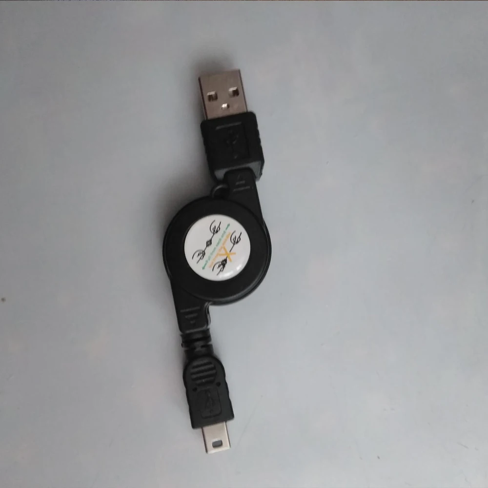 Портативный черный Выдвижной USB 2,0 Тип «Папа-папа» Тип B 5-контактный кабель для синхронизации передачи данных со штекером кабель синхронизации для зарядки шнур макс 80 см для хранения проволоки