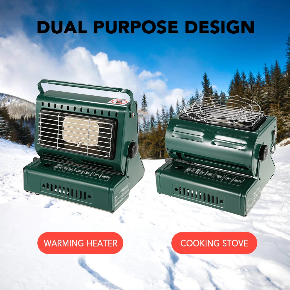 

Outdoor Camping Gas Heater Outdoor Heat Cooker Aluminum Alloy Portable Outdoor Stove Camping Tent Portable Gas Heater Stove