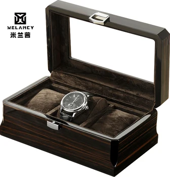 

Luxury 3 Grids Handmade Wood Watch Box Wood Clock Box Watch Case Time Box for Watch Holding