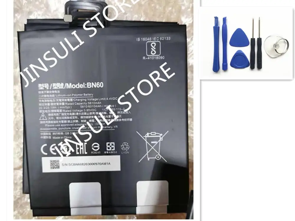

For Xiaomi BN60 High Capacity Tablet Battery BN60 For Xiaomi Pad 4 Mipad 4 5810mAh bn60 Xiao Mi Tablet Replacement+tool