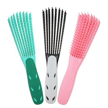 

1PC Eight-claw Comb Rubber Handle Scalp Massage Comb Brush Anti-static Promote blood circulation Combs