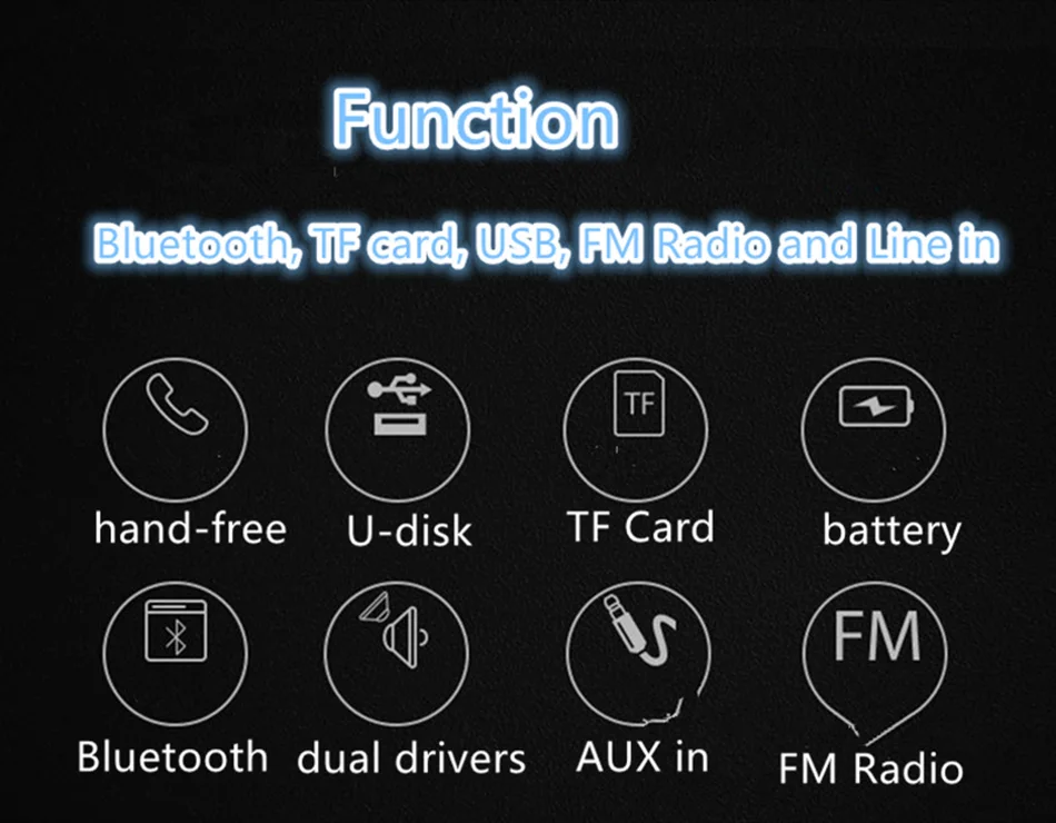 Супер бас Bluetooth динамик Портативная колонка высокой мощности сабвуфер с держателем для мобильного телефона музыкальный центр Boom Box домашний кинотеатр