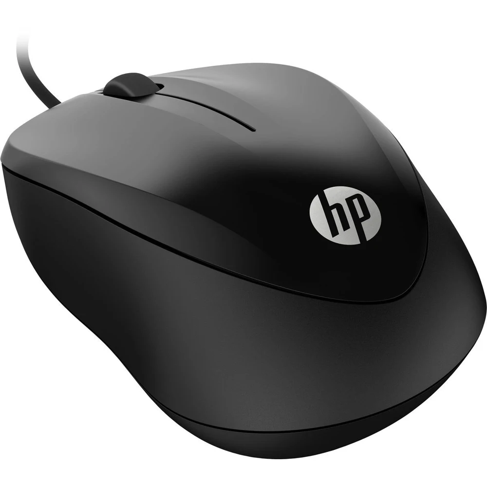Мышь HP 1000 черный оптическая USB(3but