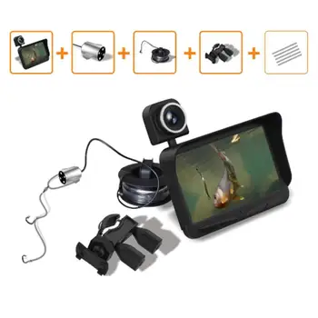 

Duel Beam Night Vision Light Fish Finder Fishing Rod Finder Sensor 50m Depth 4.3" HD Monitor 3 Million Pixels DVR Video Camera