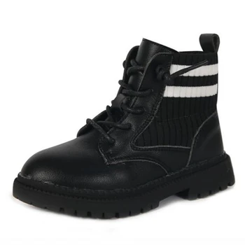 

British style Children Casual Shoes Autumn Winter Boots Shoes Fashion Soft Anti Slip Girls Boots Sport Running Shoes kl730