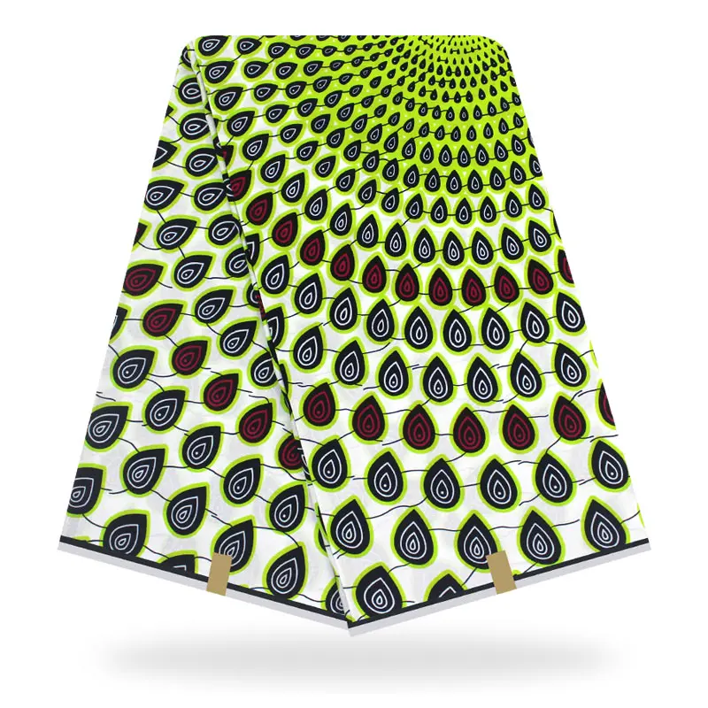 Высокое качество настоящий воск хлопок африканская ткань оптом tissu африканская ткань с принтом Анкара ткань