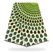 Высокое качество настоящий воск хлопок африканская ткань оптом tissu африканская ткань с принтом Анкара ткань