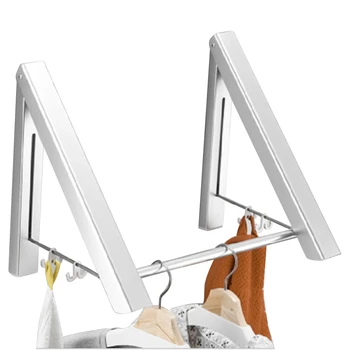 

2020 New Hot Fashion Retractable Hanger Wall-Mount Folding Hanger Drying Rack Waterproof Indoor Outdoor Save Room Hook