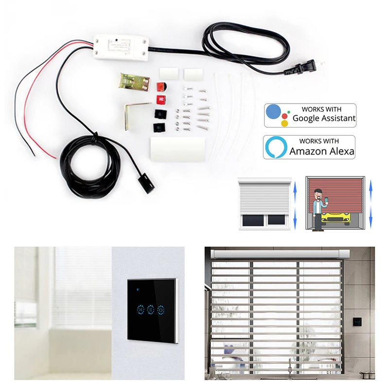 Умный дверной переключатель гаража электрическая дверь гаража контрольный Лер UK/US/EU тип работает с Alexa Google home Управление по Smart life/Tuya