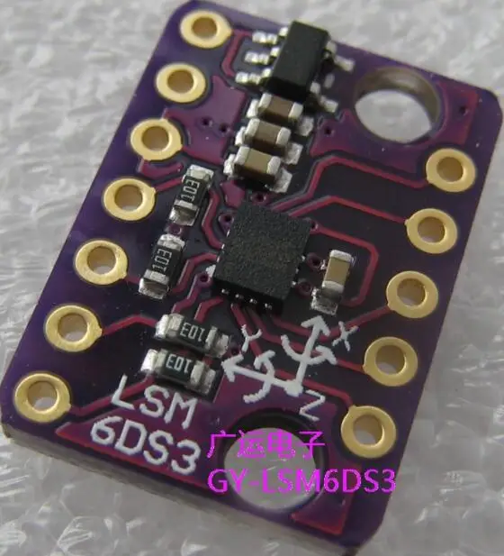 GY-LSM6DS3 модуль 6 градусов свободы прорыв IIC/SPI передачи