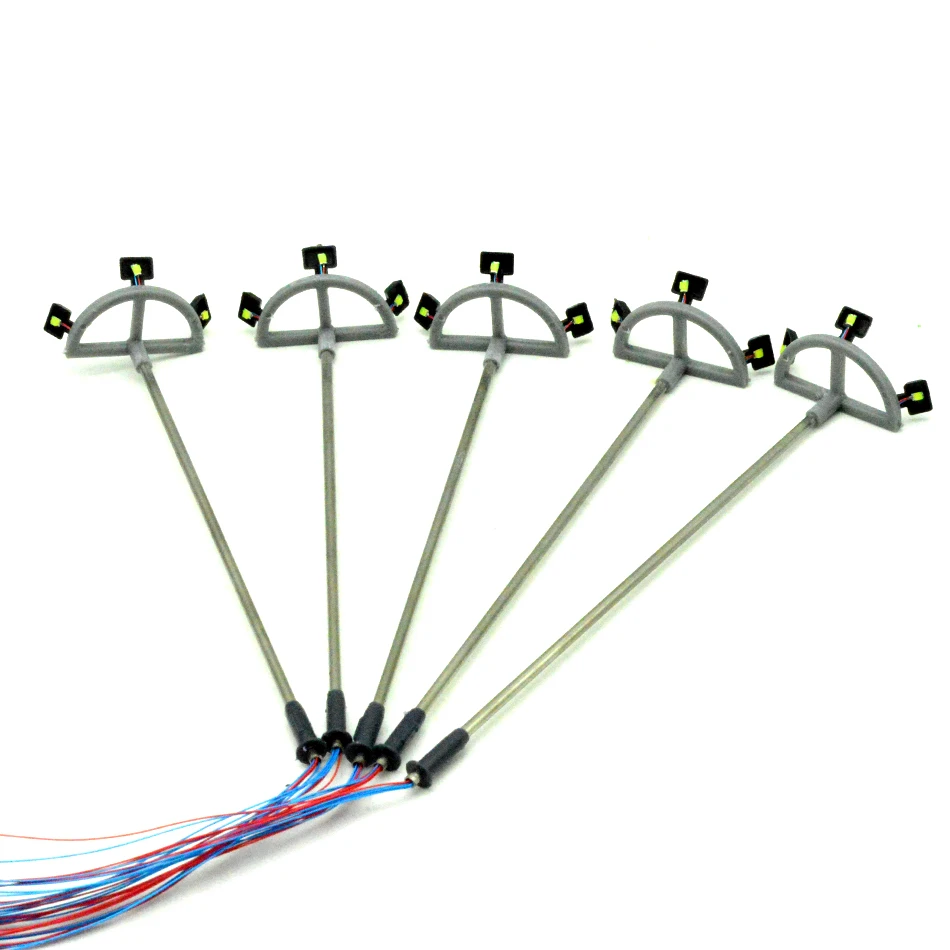 

10PCS Architectural Iron Layout Single Head Lights Lamppost Garden Lamps Model Railway Train Street Building Landscape Metal