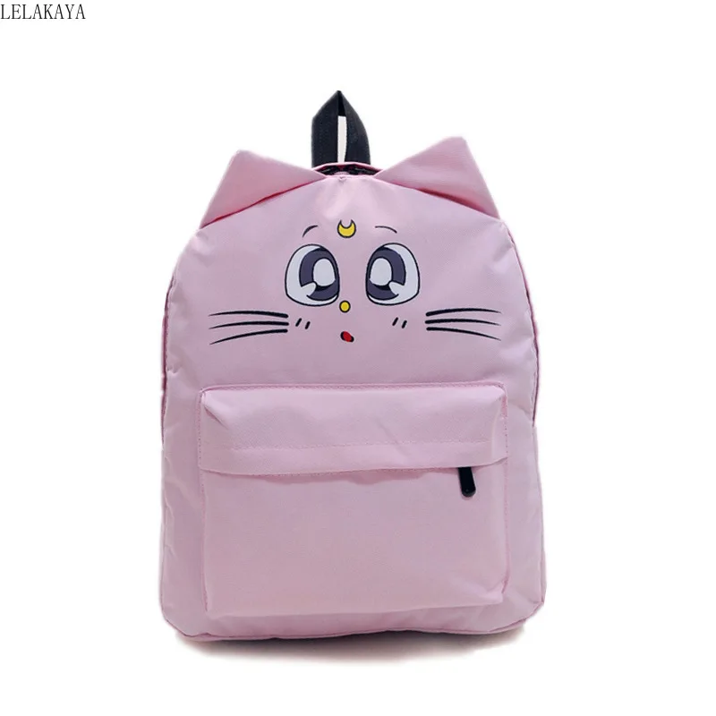 Аниме Сейлор Мун Милая луна кошачьи уши модный холщовый школьный рюкзак милый