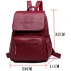 2022 Women Leather Backpacks High Quality Ladies Bagpack Luxury Designer Large Capacity Casual Daypack Sac A Dos Girl Mochilas ► Photo 3/6