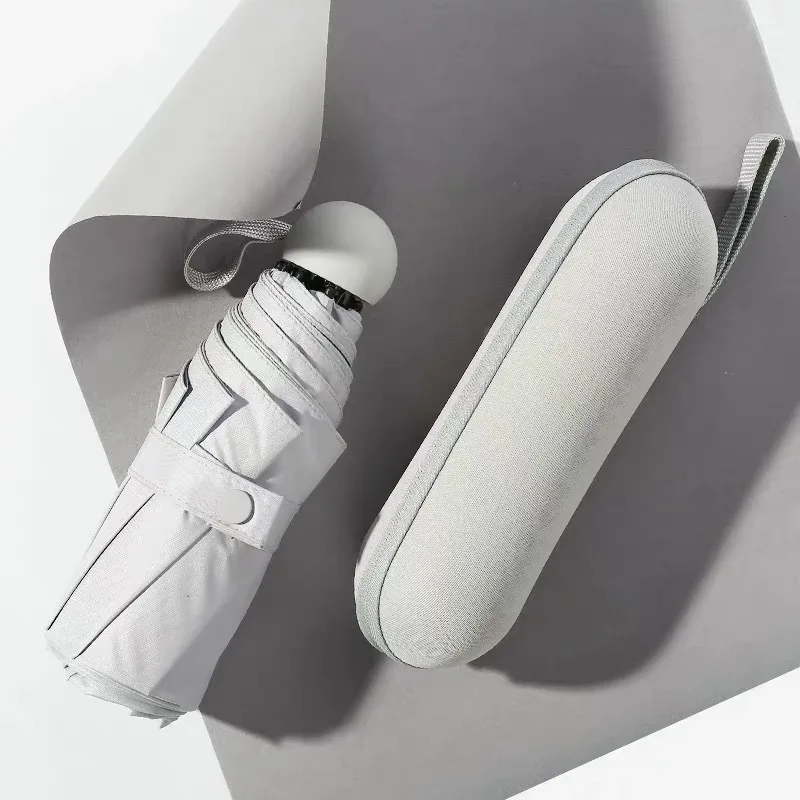 Xiaomi Youpin Капсула Мини-зонт от солнца солнцезащитный крем Ультра легкий анти-УФ маленький карман пять раз зонтик складной дождь