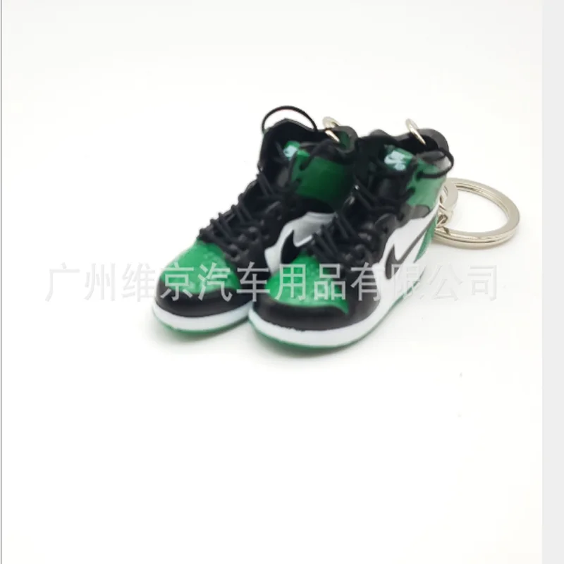 Дропшиппинг aj1 Chicago “не для перепродажи красный” брелок в виде кроссовка Air Jordan 1 3D мини-кроссовки, заблокированный спортивный брелок в виде кроссовка s