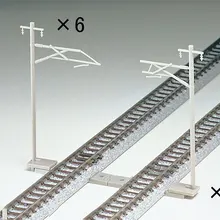 12 шт. 1: 160 Модель поезда N Sacle современный пластиковый одиночный провод колонна миниатюрное моделирование песка стол сцены транспортных средств трек аксессуары