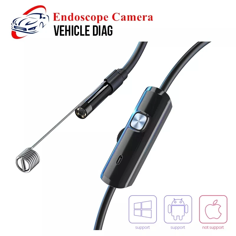 6 LED Waterproof Endoscope Camera Flexible 3 IN 1/USB Borescope Android/PC Notebook Car Repair Tool 1-3m 5.5mm/7mm | Автомобили и