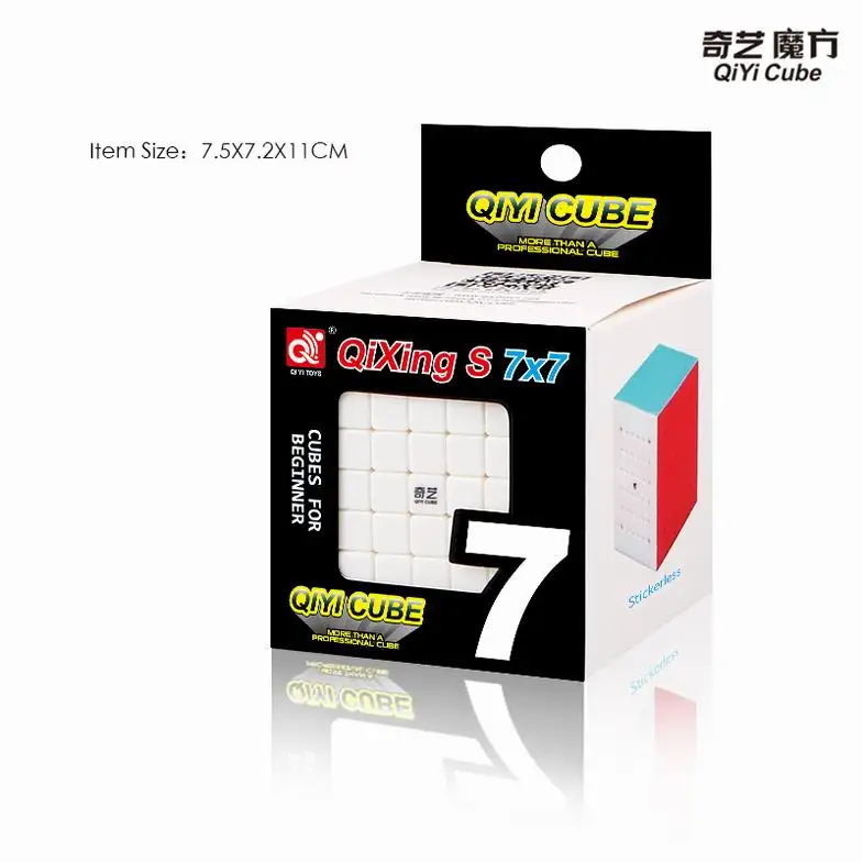 Qiyi QiXing S 7x7x7 Magic Cubo Stickerless MoFangGe MFG QiXing S speed игрушки для конкурса для начинающих детей