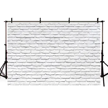 

DAWNKNOW Wall Vinyl Photography Background For White Wall Brick Shoot Retro Style Backdrop For Childern Wall Photo Studio lv1423