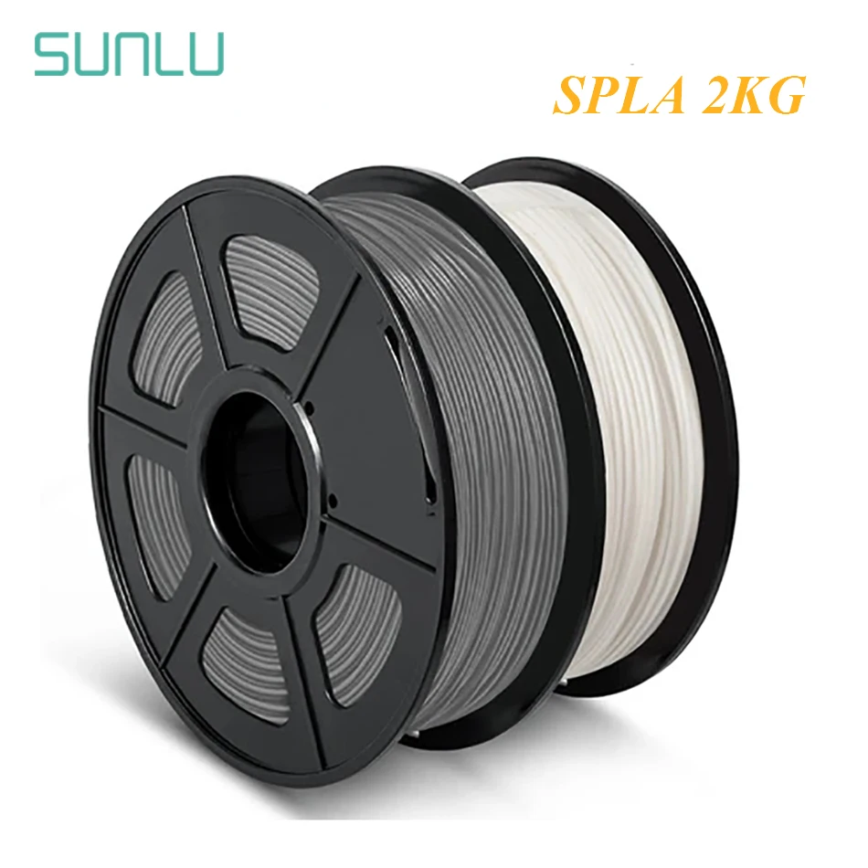 

SUNLU 1.75MM 3D Filament SPLA For 3D Printer 1KG S PLA Filament 2 Rolls/set 3D Printing Materials Plastic PLA
