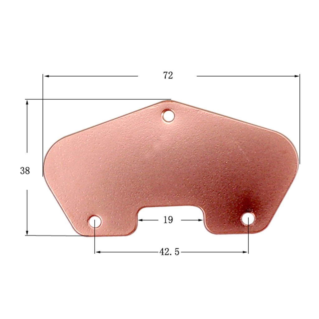 Copper-red Guitar Humbucker Pickup Baseplate for TL Electric Guitar Stringed Instrument Parts