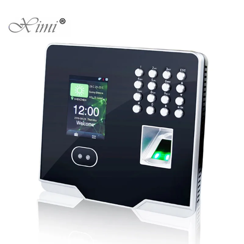 New Mask Face Recognition Time Attendance And Door Access Control System With Fingerprint Reader And Free Software