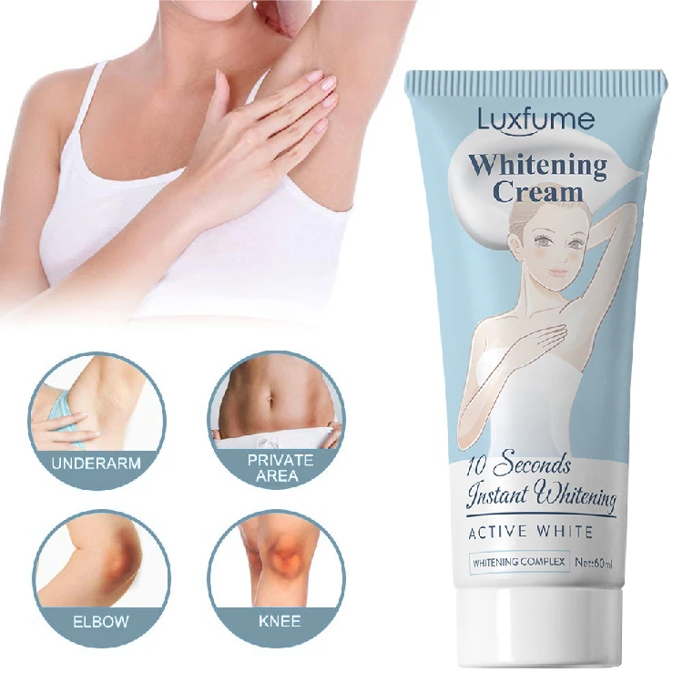 

60ml Armpit Whitening Cream Underarm Whitening Cream Legs Knees Intimate Bleach Private Part Body Whitening Skin Care Tool TSLM2
