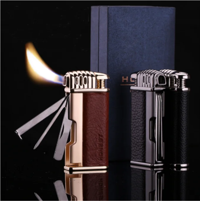 

Honest Pipe lighters Multi-function butane gas Flame Tobacco Pipe Lighter Pipe Tamper Pipe Cleaning Tool